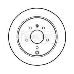 Brake Disc BORG & BECK BBD4611 OE Ref 4804637