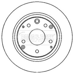 Brake Disc BORG & BECK BBD4612 OE Ref 42510SZ3900