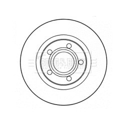 Brake Disc BORG & BECK BBD4615 OE Ref 4E0 615 601