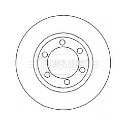 Brake Disc BORG & BECK BBD4618 OE Ref 51712H1030