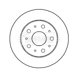 Brake Disc BORG & BECK BBD4621 OE Ref 424941