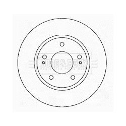 Brake Disc BORG & BECK BBD4622 OE Ref MR510965