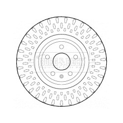 Brake Disc BORG & BECK BBD4624 OE Ref 8J0 615 310 G