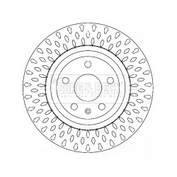 Brake Disc BORG & BECK BBD4626 OE Ref 8J0 615 601 A