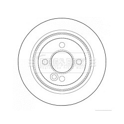 Brake Disc BORG & BECK BBD4627 OE Ref 34211503070