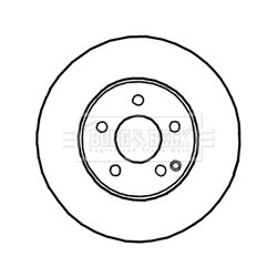 Brake Disc BORG & BECK BBD4629 OE Ref 2044211612