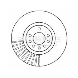 Brake Disc BORG & BECK BBD4631 OE Ref 5 69 017