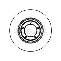 Brake Disc BORG & BECK BBD4632 OE Ref 1539549