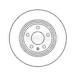 Brake Disc BORG & BECK BBD4635 OE Ref 80A615601B