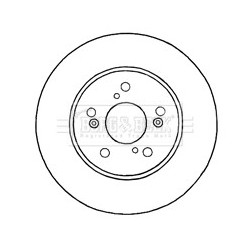 Brake Disc BORG & BECK BBD4639 OE Ref 45251SWAA20