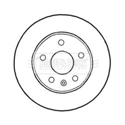 Brake Disc BORG & BECK BBD4641 OE Ref 569078