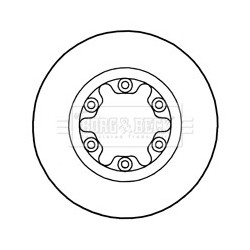 Brake Disc BORG & BECK BBD4647 OE Ref 3902839