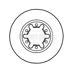 Brake Disc BORG & BECK BBD4648 OE Ref 3902826