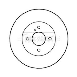 Brake Disc BORG & BECK BBD4649 OE Ref N0YY3325X