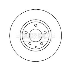 Brake Disc BORG & BECK BBD4651 OE Ref L12Y3325X