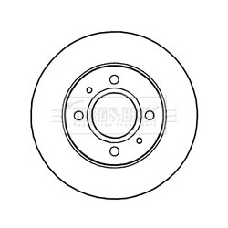 Brake Disc BORG & BECK BBD4653 OE Ref 5171202551