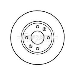 Brake Disc BORG & BECK BBD4654 OE Ref 5171238300