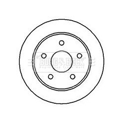 Brake Disc BORG & BECK BBD4655 OE Ref 1652547