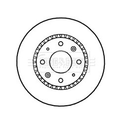 Brake Disc BORG & BECK BBD4656 OE Ref 517152F100