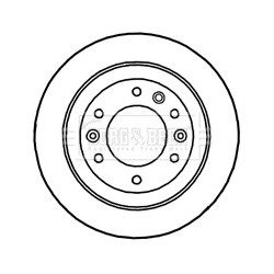 Brake Disc BORG & BECK BBD4658 OE Ref 584114D000