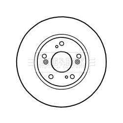 Brake Disc BORG & BECK BBD4660 OE Ref 45251S7AE10