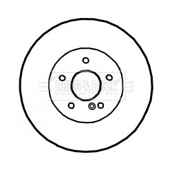Brake Disc BORG & BECK BBD4663 OE Ref 221 423 11 12
