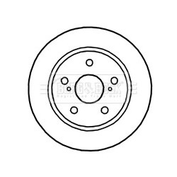 Brake Disc BORG & BECK BBD4664 OE Ref 4243102180