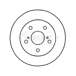 Brake Disc BORG & BECK BBD4666 OE Ref 4243112260