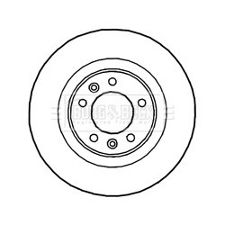 Brake Disc BORG & BECK BBD4667 OE Ref 424923 BORG & BECK