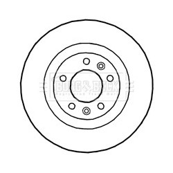Brake Disc BORG & BECK BBD4669 OE Ref 4249 14