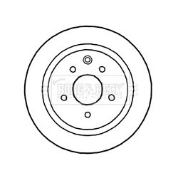 Brake Disc BORG & BECK BBD4670 OE Ref 432067Y000