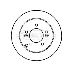 Brake Disc BORG & BECK BBD4671 OE Ref 584111D000