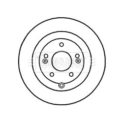 Brake Disc BORG & BECK BBD4672 OE Ref 584112B000
