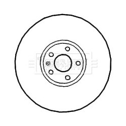 Brake Disc BORG & BECK BBD4673 OE Ref 8J0 615 601
