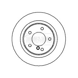 Brake Disc BORG & BECK BBD4677 OE Ref 2214231012