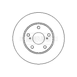 Brake Disc BORG & BECK BBD4682 OE Ref 4351202200