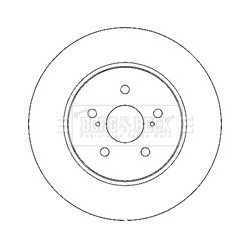 Brake Disc BORG & BECK BBD4683 OE Ref 4351248080