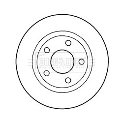 Brake Disc BORG & BECK BBD4684 OE Ref 4B3 615 601
