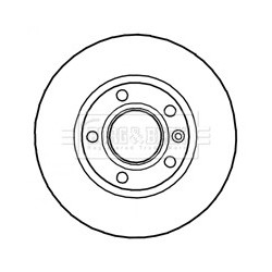 Brake Disc BORG & BECK BBD4685 OE Ref 545110026