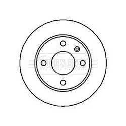 Brake Disc BORG & BECK BBD4686 OE Ref 1595875