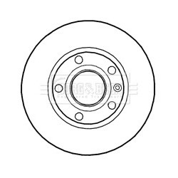 Brake Disc BORG & BECK BBD4687 OE Ref 545110027