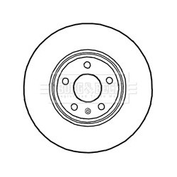 Brake Disc BORG & BECK BBD4689 OE Ref 8K0615301T