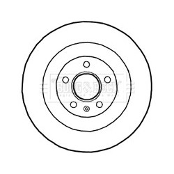 Brake Disc BORG & BECK BBD4690 OE Ref 8K0 615 601 C