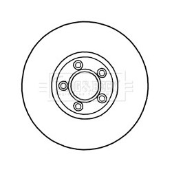 Brake Disc BORG & BECK BBD4691 OE Ref C2C8354