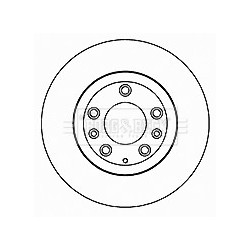 Brake Disc BORG & BECK BBD4693 OE Ref N12Y3325XA
