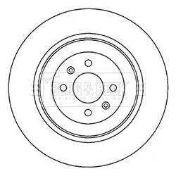Brake Disc BORG & BECK BBD4695 OE Ref SDB000230