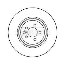 Brake Disc BORG & BECK BBD4696 OE Ref GBD90854