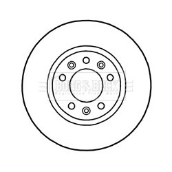Brake Disc BORG & BECK BBD4697 OE Ref 424921 BORG & BECK