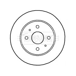 Brake Disc BORG & BECK BBD4698 OE Ref 4351297402000