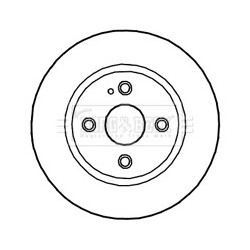 Brake Disc BORG & BECK BBD4700 OE Ref DF7133251